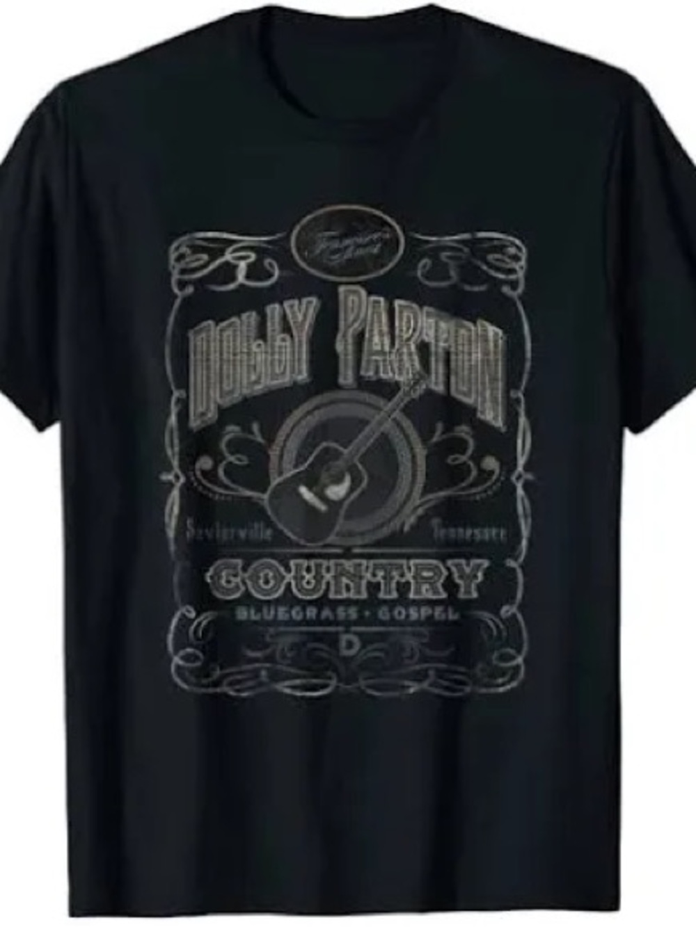 Dolly Parton Whiskey Label Classic T-Shirt - Picture 1 of 6